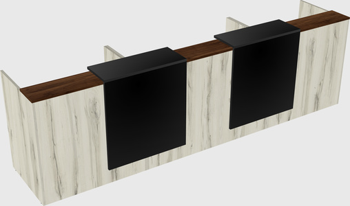 Long reception desk
