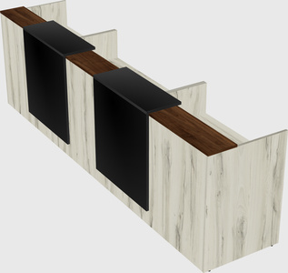 Long reception desk