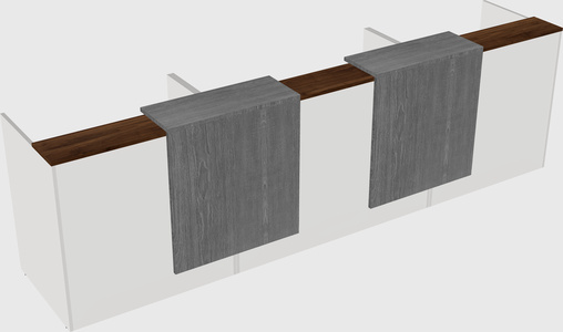 Long reception desk