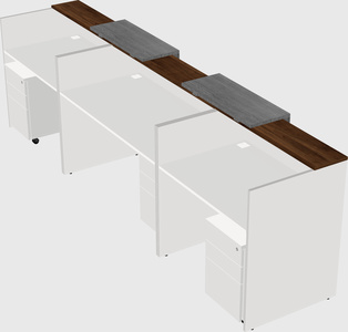 Long reception desk