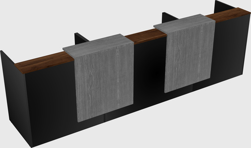 Long reception desk