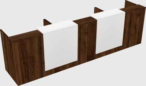 Long reception desk