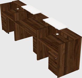 Long reception desk