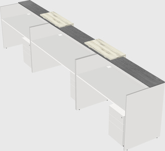 Long reception desk