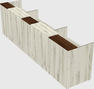 Long reception desk