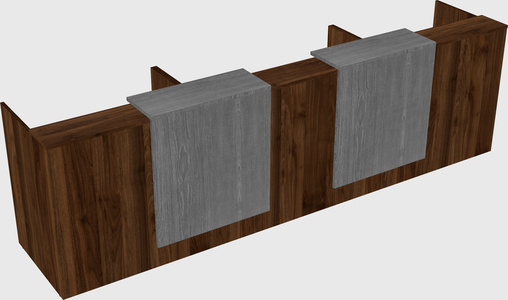 Long reception desk