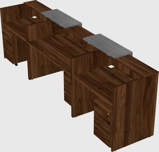 Long reception desk