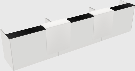 Long reception desk