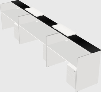 Long reception desk
