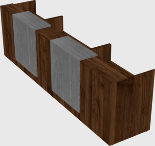 Long reception desk