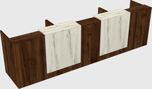 Long reception desk