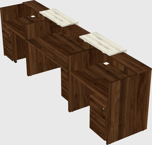 Long reception desk