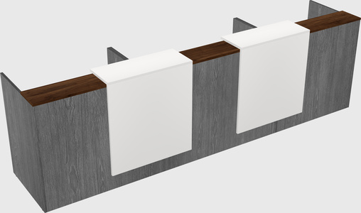 Long reception desk