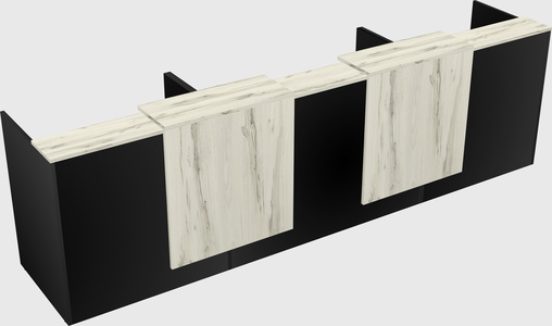 Long reception desk