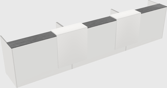 Long reception desk