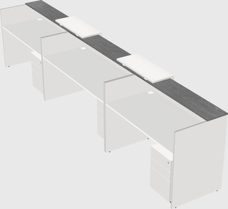 Long reception desk