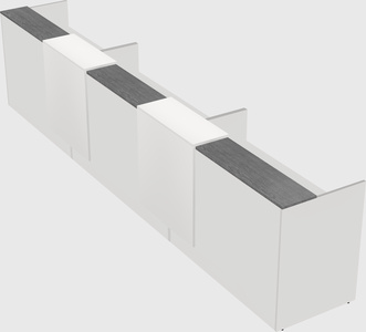Long reception desk