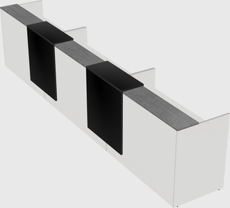 Long reception desk