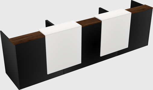 Long reception desk