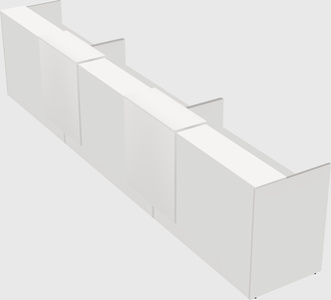 Long reception desk