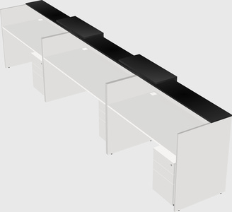 Long reception desk