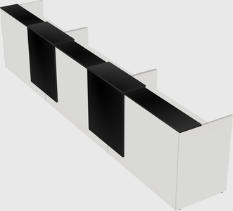 Long reception desk