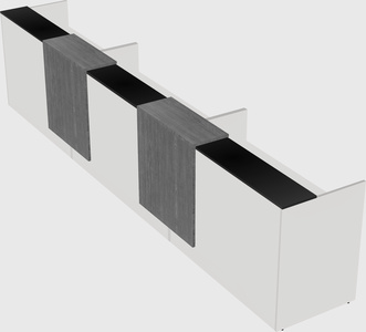 Long reception desk