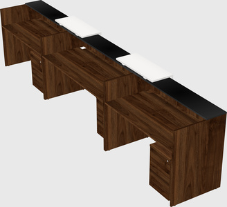 Long reception desk