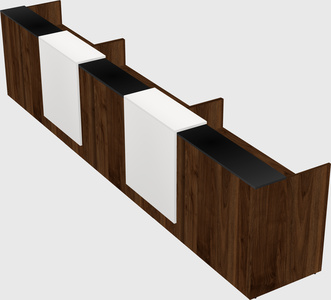 Long reception desk