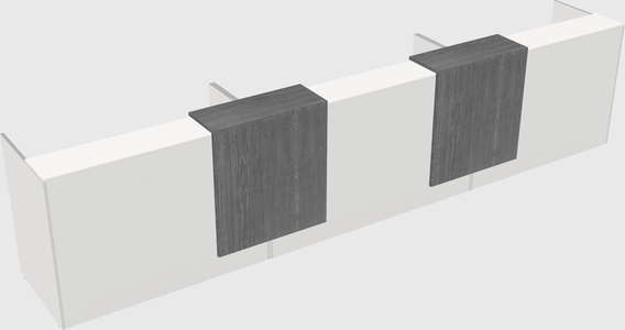 Long reception desk