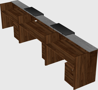 Long reception desk