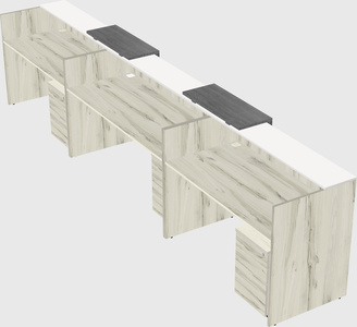 Long reception desk