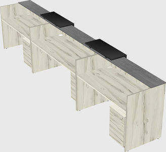 Long reception desk