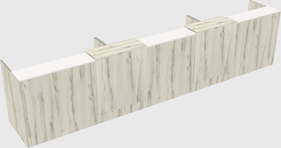 Long reception desk