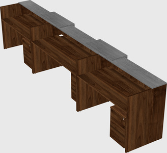 Long reception desk