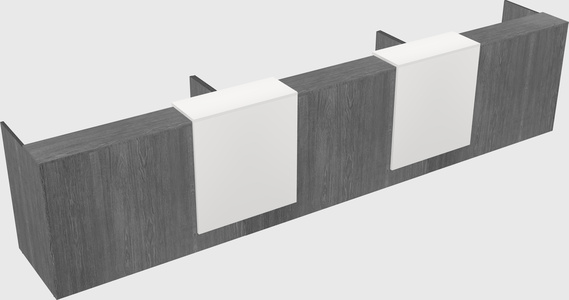 Long reception desk