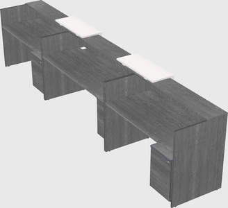 Long reception desk