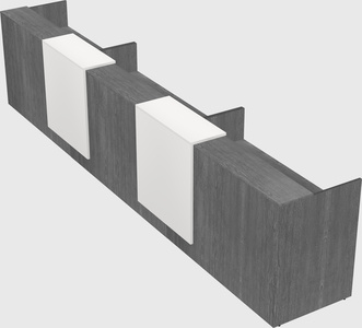 Long reception desk