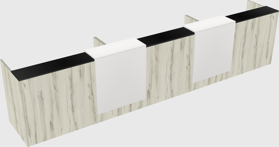 Long reception desk