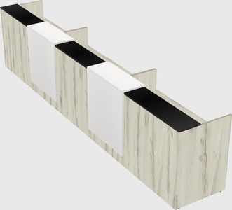 Long reception desk
