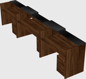 Long reception desk