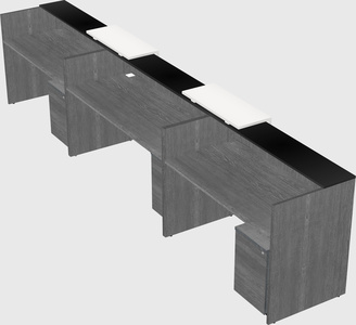 Long reception desk