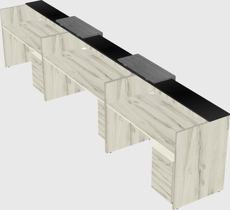 Long reception desk