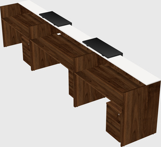 Long reception desk