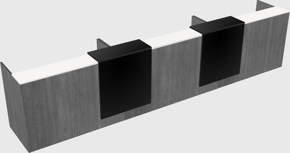 Long reception desk