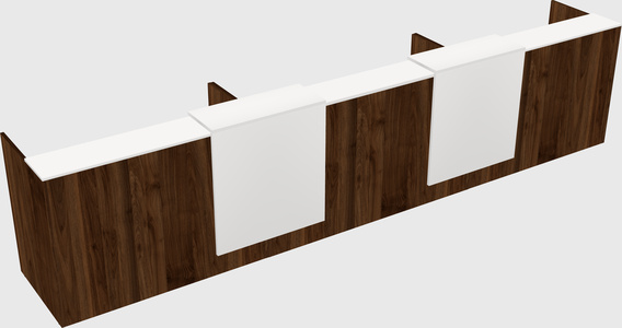 Long reception desk