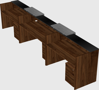 Long reception desk