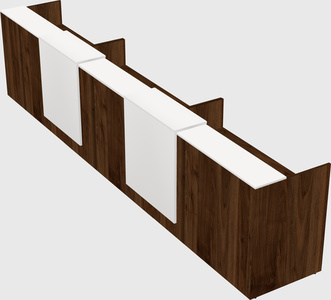 Long reception desk