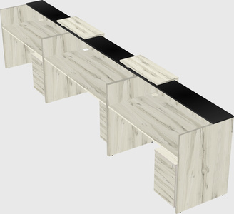 Long reception desk