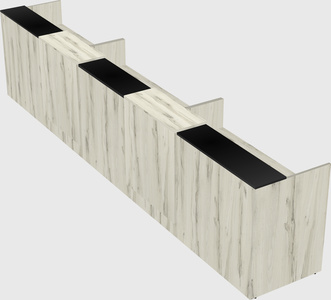 Long reception desk